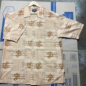 Rocawear Men's Shirt XL Y2K‎ Skater Vintage Hip Hop AOP